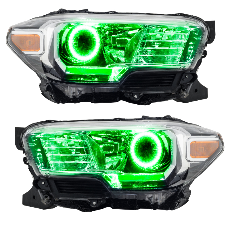 Toyota Tacoma LED Headlight Halo Kit - ORACLE Lighting - SMD Halos - Green - `16-`18